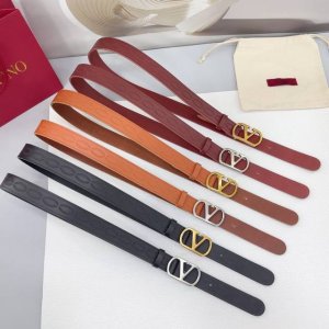 3.0 Cm Valentino Belt, Double-Sided Full-Grain Leather, Length: .75, .80, .85, .