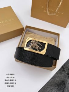 Burberry 1.5-inch Material: Custom-supplied natural tumbled calfskin, black wit