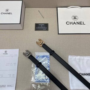 Brand: Chanel Grade: Women's belt. Custom-made cowhide leather. Double-sided. P