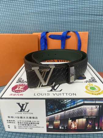 Men's Belt: Louis Vuitton Original Leather Belt (Ddd) Men's Leather Belt: 100% t - Click Image to Close