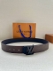 4.0 Wide Lv Shadow Belt Has The Classic Style Of Monogram Shadow Leather And