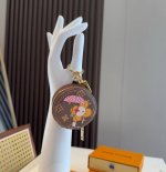 Takashi Murakami co-branded Panda Lv Bluetooth earphone bag with keychain, unive