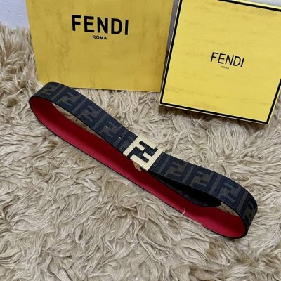 Fendi full packaging, same style as in boutiques, 4.0cm wide, double-ring revers