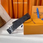 Special Louis Vuitton 4.0Mm Men's Double-Sided Genuine Leather, Premium Counter