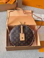 Replica Cowhide and All-Steel Latest Soft Round Bag LV Boite Chapeau Collection