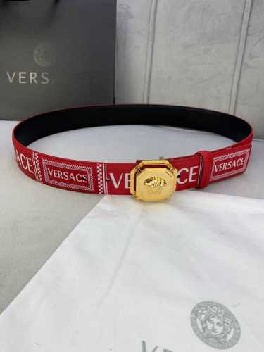 Special Width 4.0 Cm Versace This Two-Sided Belt Features A Top-Grain Leather Ba