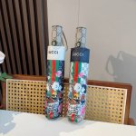 Gucci 's new three-fold automatic folding umbrella uses Taiwan imported UV anti-