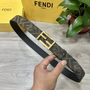 Fendl Fendi Counter Same Style Width 3.5Cm Original Custom Fabric Ff Pattern Fab