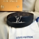 L0Uis Vuitt0N This season's new original belt width 35mm Classic waterproof canv