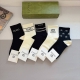 Includes 5 pairs of Gucci mid-calf socks per box. A super popular item on Insta