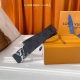 Special Louis Vuitton 4.0Mm Men's Double-Sided Genuine Leather, Premium Counter