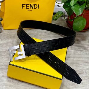 Fendi Fendi wide 38mm logo belt. Original Ff brass buckle, made of imported orig