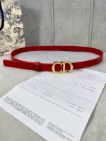 Width 2.0Cm Dior Dior Popular Flat Wireless Belt Saddle Imported Calfskin Belt B