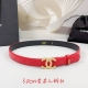 Special 3.0Cm Chanel Belt, Double-Sided Top-Grain Leather, Length: 75.80.85.90.9