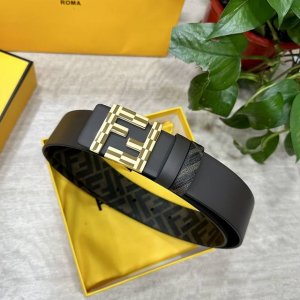 Fendi Same style as Fendi counters Width 4.0cm Double ring reversible belt Ff pr