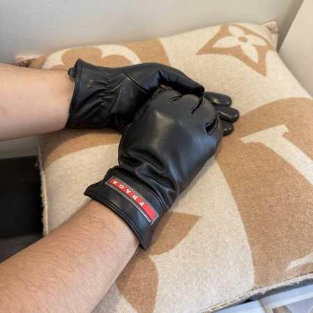 2025 New Exclusive First Release Touchscreen Gloves Men's Gloves Prada Men's Ori - Click Image to Close