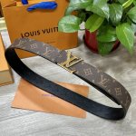Picture packaging Lv. Louis Vuitton width 40mm double-sided original calfskin wi