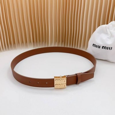 3.0Cm New model from Miu Miu official website, double-sided top layer cowhide le