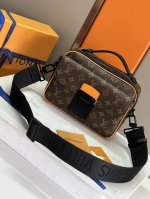 New M46688 Monogram Yellow Leather Men's Messenger Bag Collection. This S Lock