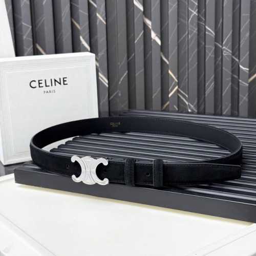 Cowhide Leather Cowhide Leather Lining Mid-Waist Silver Finish Width: 1 inch 2.