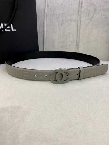 Width 3.0Cm Chanel imported soft calfskin matte color boutique steel buckle.