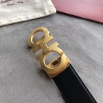 - Automatic belt Salvatore Ferragamo men's 3.5cm classic double-loop automatic