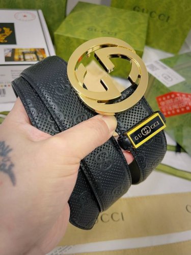 Belt: Gucci.Gu...Cci Authentic Single Piece. Belt: 100% Top-Grain Cowhide Leathe