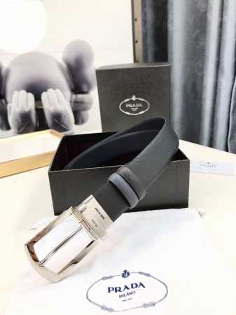 Prada Due To The Different Shades Of Color On Both Sides, This 3.4-Centimeter-Wi - Click Image to Close