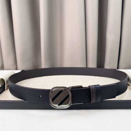 Zegna, Top-Grain Cowhide, Width 3.5 Cm, Available On The Official Website, Pure