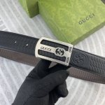 Gucci Special Leather Belt Series, Featuring Original Factory-Made Premium Stain