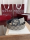 Beautiful Gucci Double G buckle men's new belt counter synchronization width 4