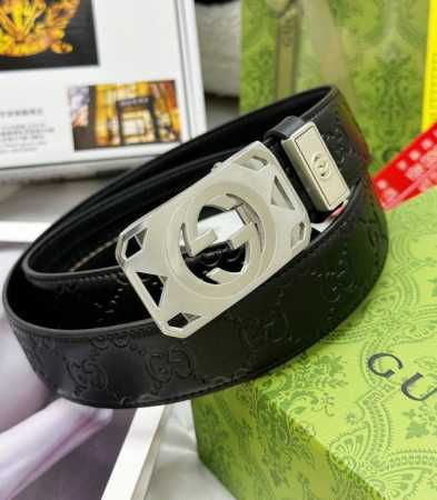 Belt: Gucci Automatic Buckle - Belt: Top-grade original replica. Gucci automatic - Click Image to Close