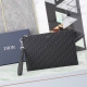 A4 Clutch Black Oblique Print Model: 2Esca339Yse_H03E_Tu This A4 clutch is sleek