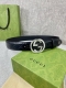 Width 4.0Cm With The Original Belt Buckle, The Belt Is Made Of Gucci Signature L