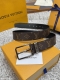 Louis Vuitton LV belt series, original hardware, exquisite hand-painted edges, s
