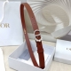 2.0Cm Dior belt, double-sided top layer cowhide, length: 75.80.85.90.95. .Europe
