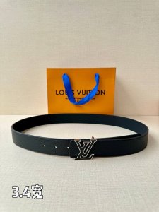 3.4 Wide Lv Aerogram Single-Sided Lychee Pattern Belt Makes The Three-Color Lv A
