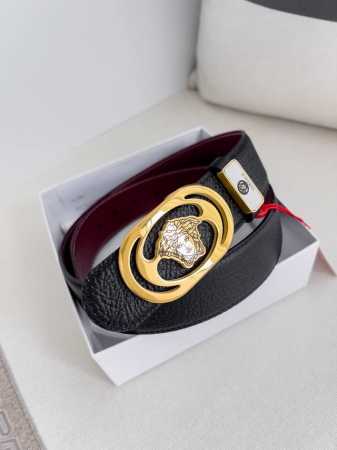 Product Name: Versace Original Belt, Belt Model: Buckle, Classic Human Head Pure - Click Image to Close