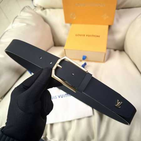 L0Uis Vuitt0N This season's new men's original belt width 35mm classic double-fa - Click Image to Close