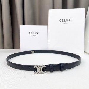 Celin E New 3D Buoy Buckle Women's Belt, Italian Imported Calfskin Leather with