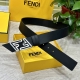 Fendl Fendi 40mm wide double-sided original calfskin with a single ruthenium-pal