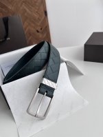 Bv new men's braided belt, pure handmade Intreccio large plaid woven double-side