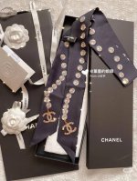 Hot sale on Xiaohongshu! A very pretty Chanel headband scarf! Double-layer silk!