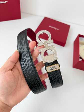 Product Name: Ferragamo Belt, Original Single Belt Model: Hook, Classic Buckle M - Click Image to Close