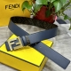 Fendi, same style as the Fendi counter, width 4.0cm, double loop reversible belt