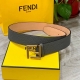 Image Packaging Fendi Men's Fashion Casual Belt, Original Alligator-Textured Sur