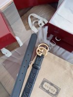 Gucci Surface top layer calfskin width 3.0cm New version of the counter logo hor