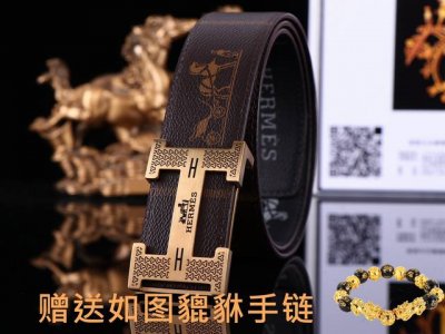 Belt: Herm S. Her... Original Belt: 100% Top Layer Cowhide, Guaranteed Genuine L