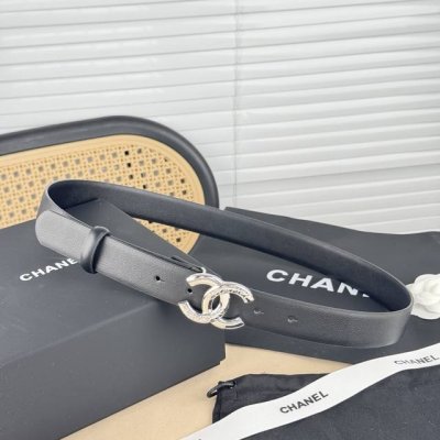 Chanel.er counter counter same belt genuine mold, imported plain cowhide 3Cm all
