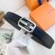 Lv special leather belt series, original hardware fine stainless steel buckle, s